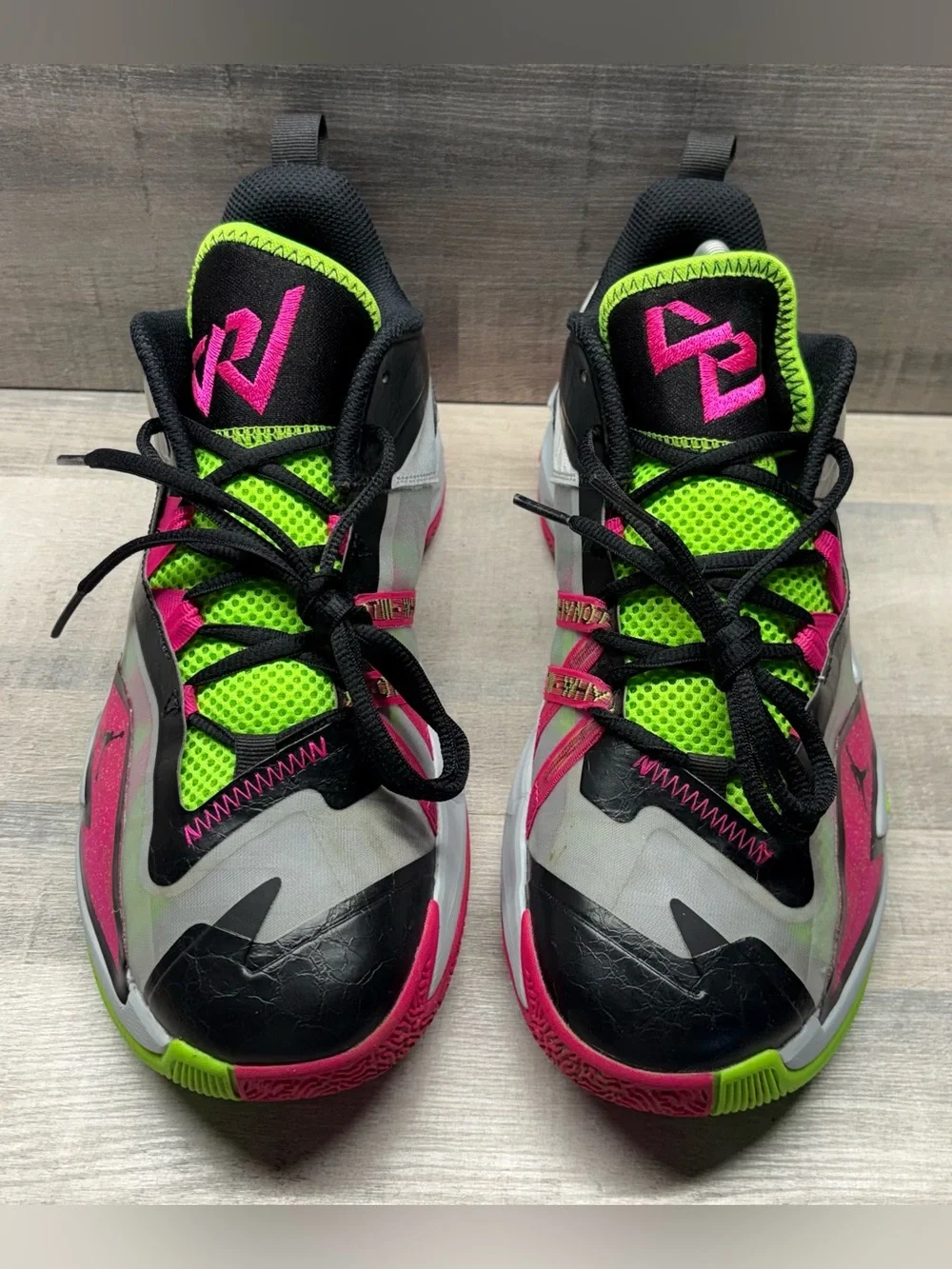 Jordan One Take 3 Westbrook Wolf Grey Pink Green DC7701-002 Men’s Size 8